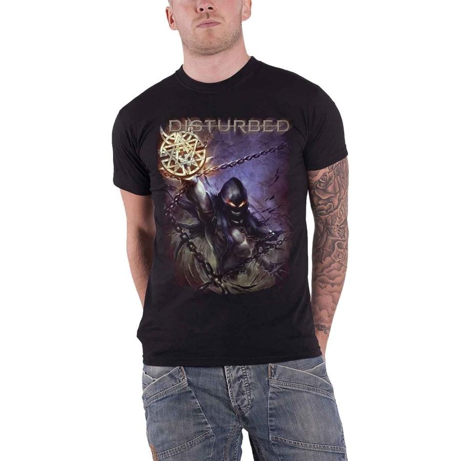Disturbed Футболка Vortex Colors Логотип группы Новая Официальная Мужская Черная XXXXXL разноцветный