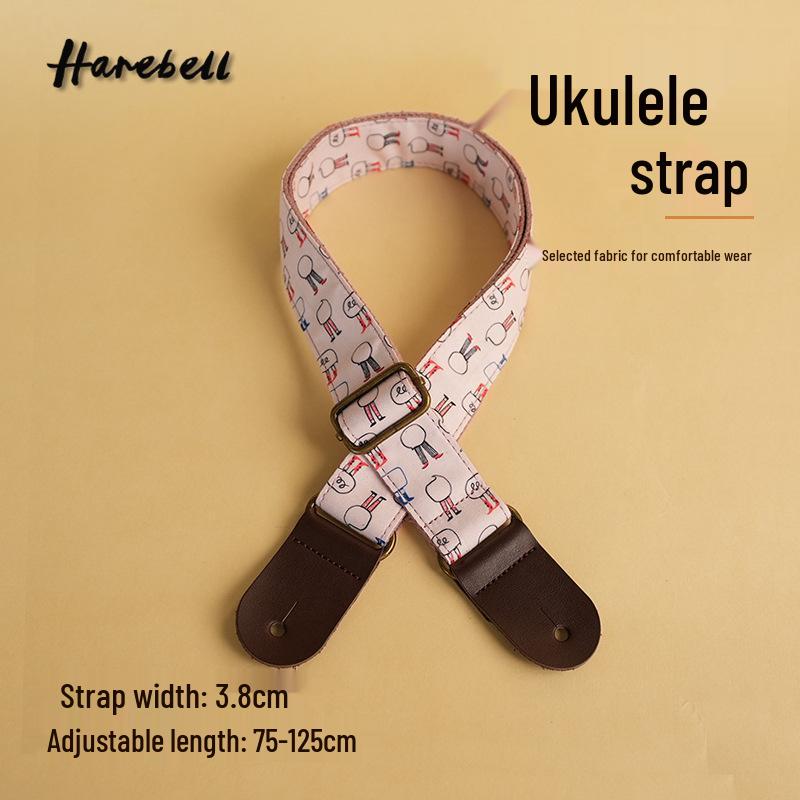 

Day & Night Cartoon Retro Ukulele & Guitar Strap: 5CM with Metal Buckle - Day Talk 029/Night Talk 030 Guitar/Ukulele