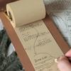 DIY Crafts Vintage Clipboard Refillable Kraft Paper Roll Hanging Writing Pad  Journaling