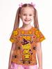 Girl Clothes Funny Pumpkin Graphic T-Shirt for Boys Girls Halloween Short Sleeve Tees 2-10Y Halloween Gift Party Kids Clothing