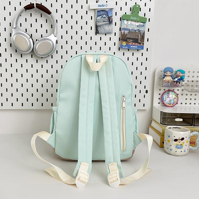 High-value Candy Color, Fresh and Sweet Backpack, Lightweight Make-up Class for Junior High School Students, and Large-capacity Backpack.