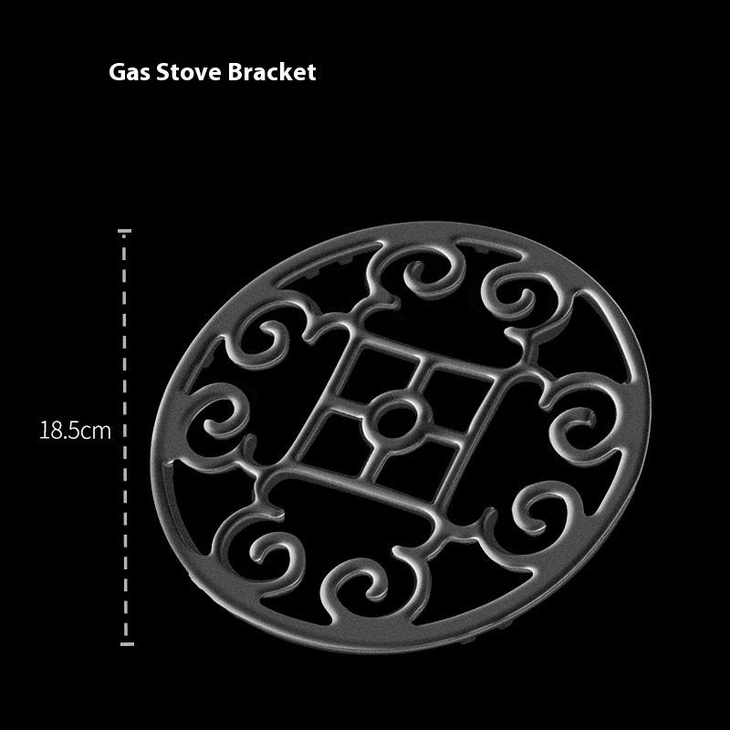 Non-Slip Cast Iron Trivet For Gas Stove - Durable Pot Holder, Decorative Kitchen Accessory For Enhanced Cooking Safety