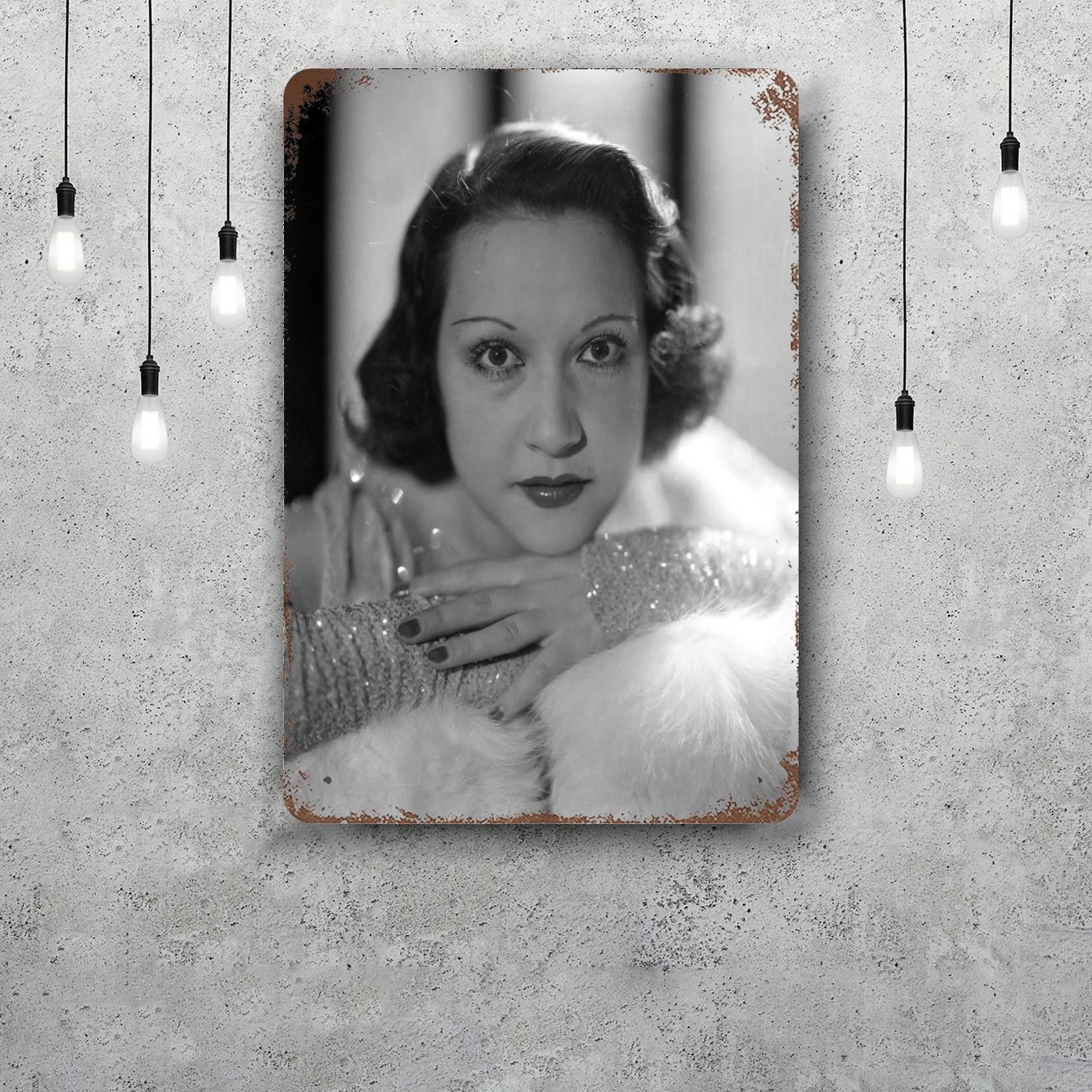

Ethel Merman Classic Poster Rusty Metal Plaque Retro Decorative Plate Bar Man Cave Garage Club Metal Sign Wall Decoration 20x30cm（7.8x11.8inch）
