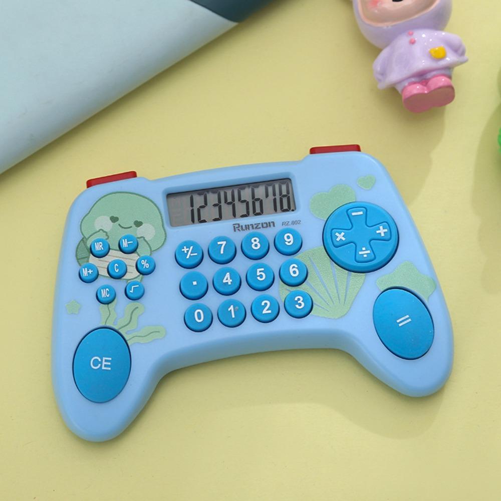 

Silicone Button Keyboard Calculator 8-digit Electronic Calculator Student Stationery синій