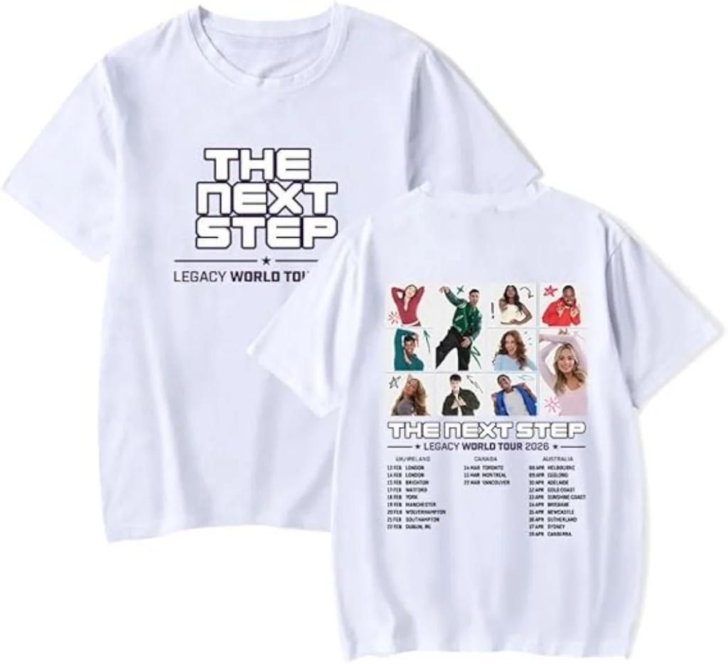 The Next Step Legacy World Tour 2026 Mode Harajuku Sommer T-Shirt Kleidung Lässig Sommer Vintage Damen Unisex T-Shirt