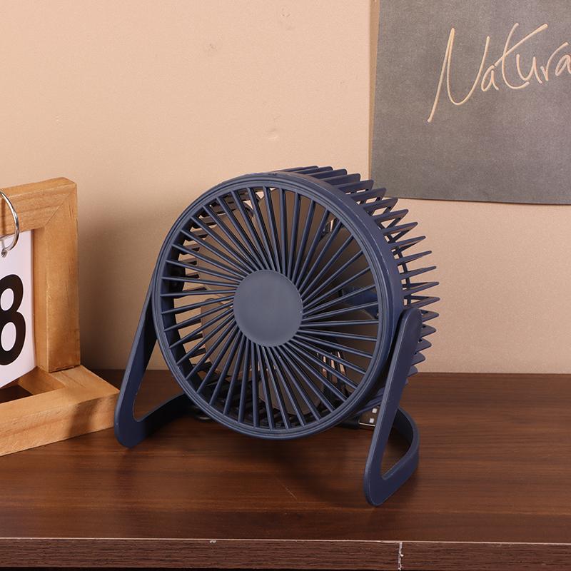 1 Piece 5 Inches Small Desk Cooling Usb Power Portable Fan Super Mute Cooler 360 Degree Rotation Fan For Home Mini Desktop Fan
