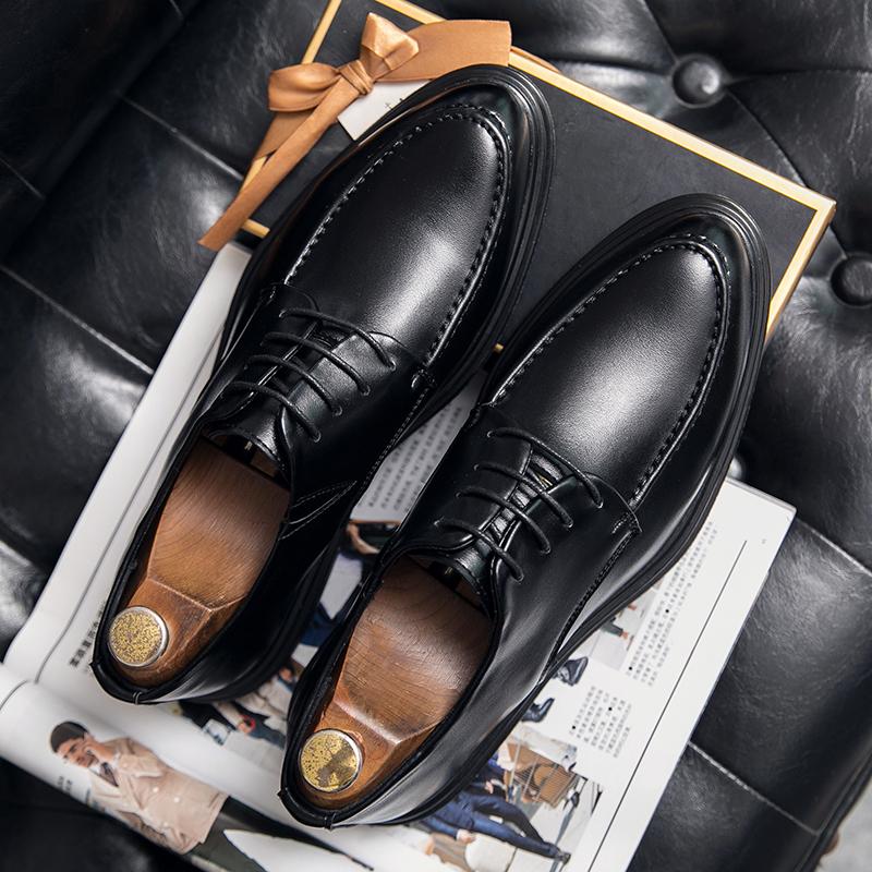 Handmade Brand Men Oxford Shoes Fashion Casual Leather Men Flats Soft Outdoor Business Shoes Versatile Man Formal Dress Footwear