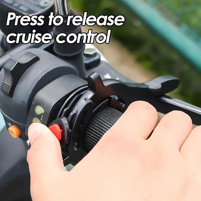 1ks Snadno uchopitelná motocyklová tempomatová svorka plynu - Vhodná protiskluzová ABS rukojeť řídítek zvyšuje bezpečnost a pohodlí při jízdě