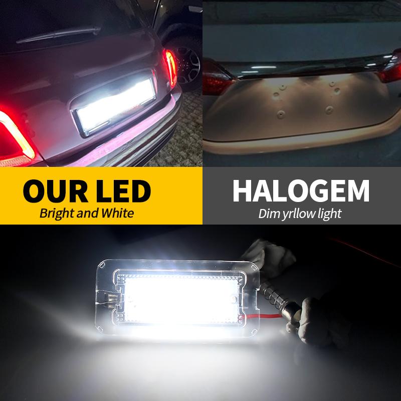 2 Stück OEM-Nr. 51800482 Für Fiat 500 500C Abarth 2007 2008 2009 2010 2012 2013-2016 Weiß 12V LED Kennzeichenbeleuchtung Lampe