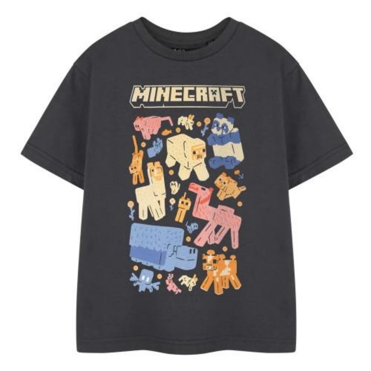 Minecraft Girls Animals Short-Sleeved T-Shirt S