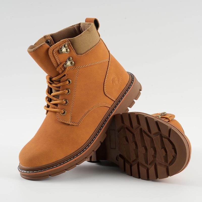 Trendy High-Top Martin Boots Anti-Smash Anti-Puncture Protective Footwear for Men and Women Yellow 37 3550₽