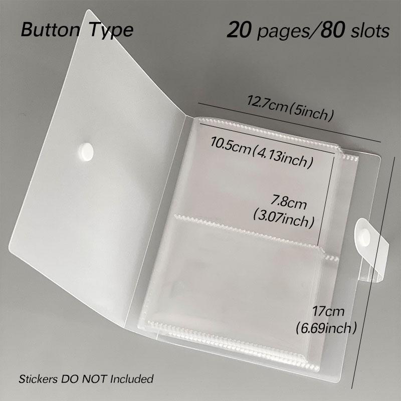 

80/240 слотов, наклейки для ногтей, книга для хранения, большая емкость, выставочный фотоальбом, посылка с картами, тип кнопки, маникюрная наклейка, тетрадь чистый