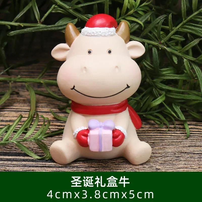 Christmas Old Man Snowman Ornaments Mini Resin Ornament Resin Craft Decoration Gift Present Doll Doll