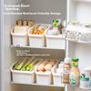 Xitianlong Slanted Storage Box Kitchen Organizer Rack Cabinet Organizer Storage Box 3.7L Off-White 1 Piece