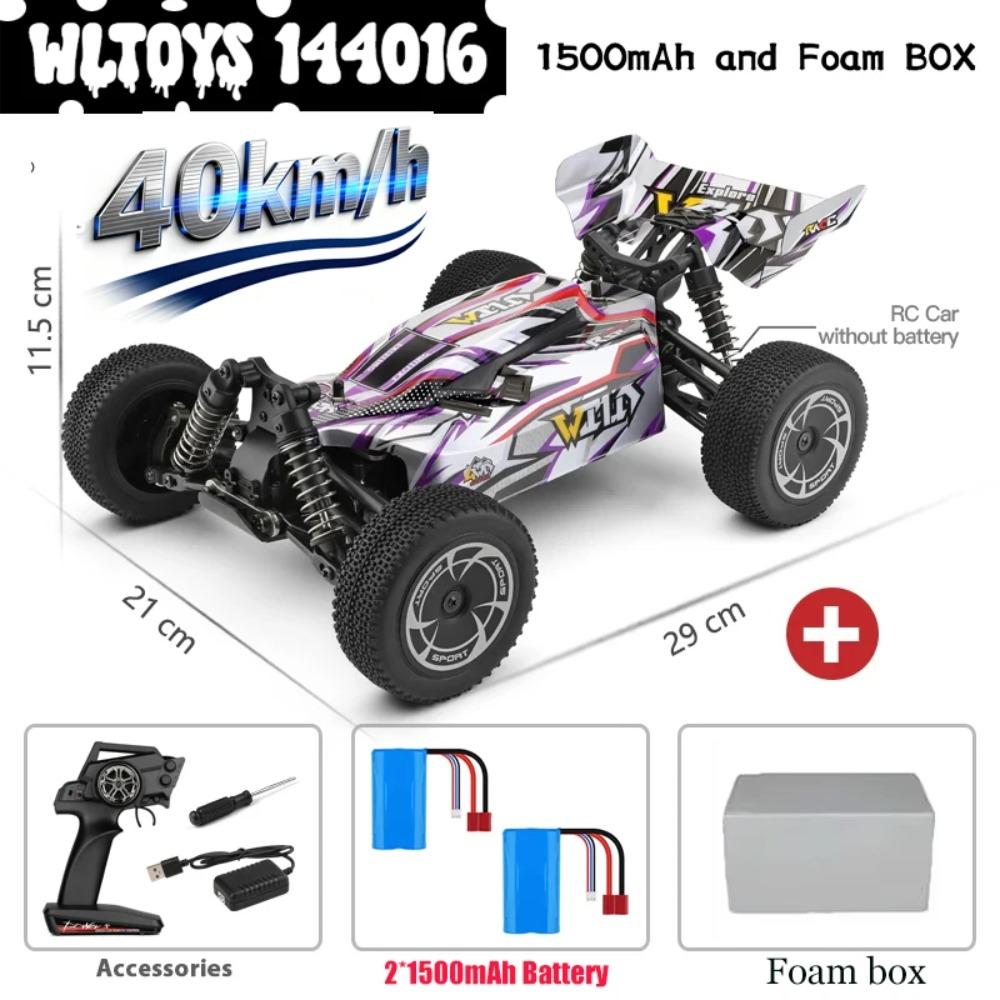 WLtoys 144010 V8 RC Car Brushless 1:14 75Km/H High Speed Metal 4WD Drive Off-Road 2.4G Transmitter 1/14 RC Racing Car VS 124007