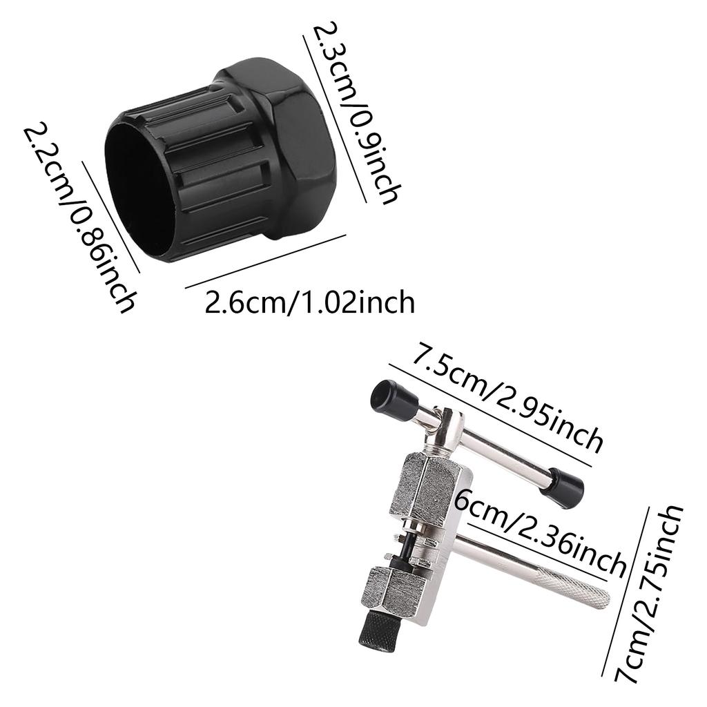 Road Bike Repair Tool Kits with Flywheel Remover Wrenches Chain Breaker Cycling Multitool Bicycles Maintenance Tool