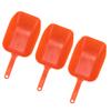 3pcs Plastic Feed Shovel Handheld Feeding Scoop Feed Ladle Portable Feeding Tool for Livestock