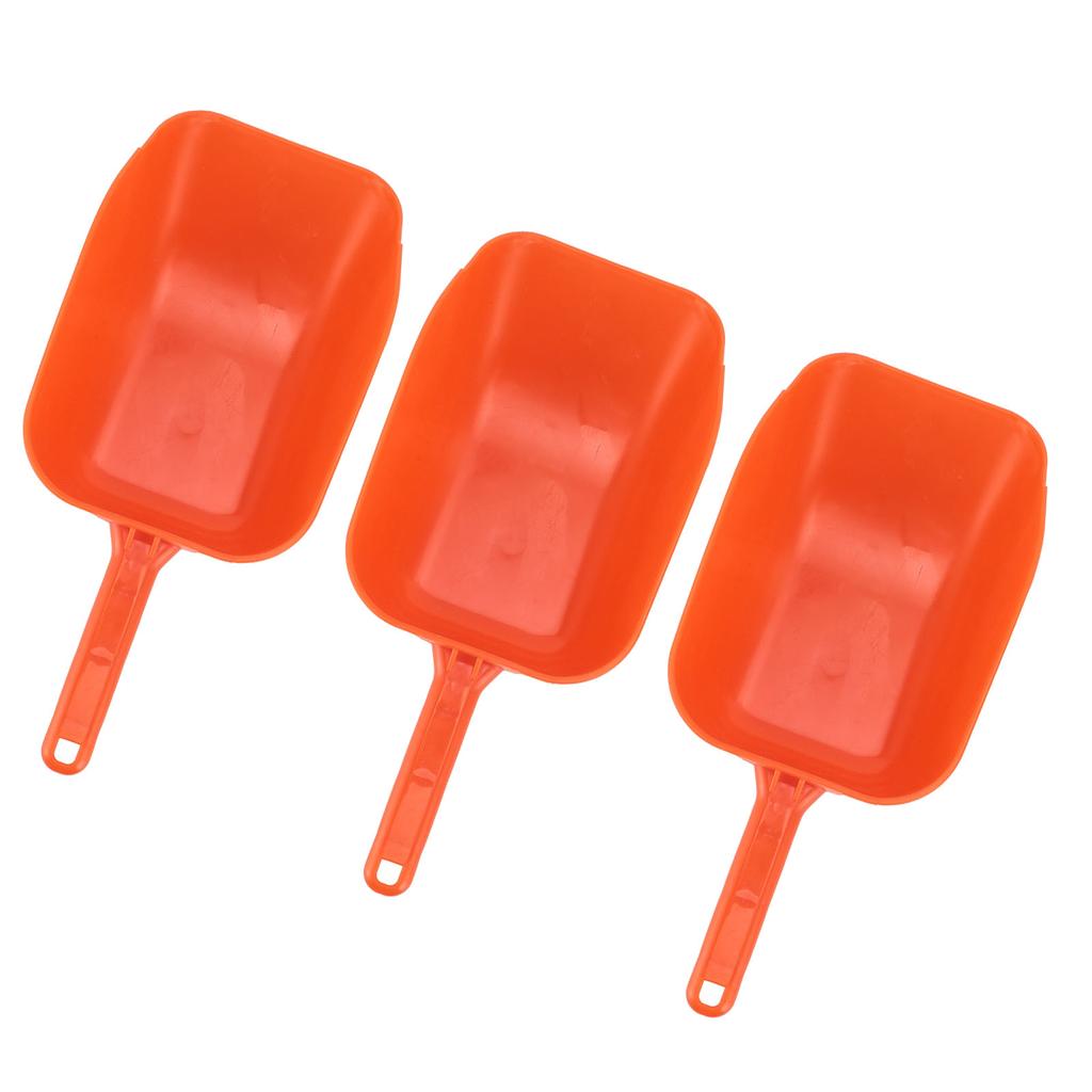 3pcs Plastic Feed Shovel Handheld Feeding Scoop Feed Ladle Portable Feeding Tool for Livestock