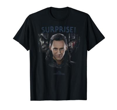 Marvel Thor Ragnarok Loki Überraschung Schatten Grafik T-Shirt