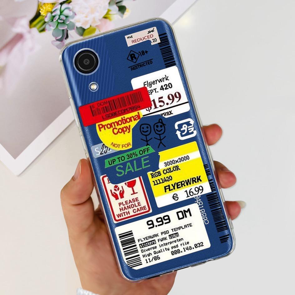 For Cover Samsung Galaxy A03 Core Phone Case Stylish Flower Butterfly Soft Silicone Clear Cover For Samsung A03 Core A032F Coque