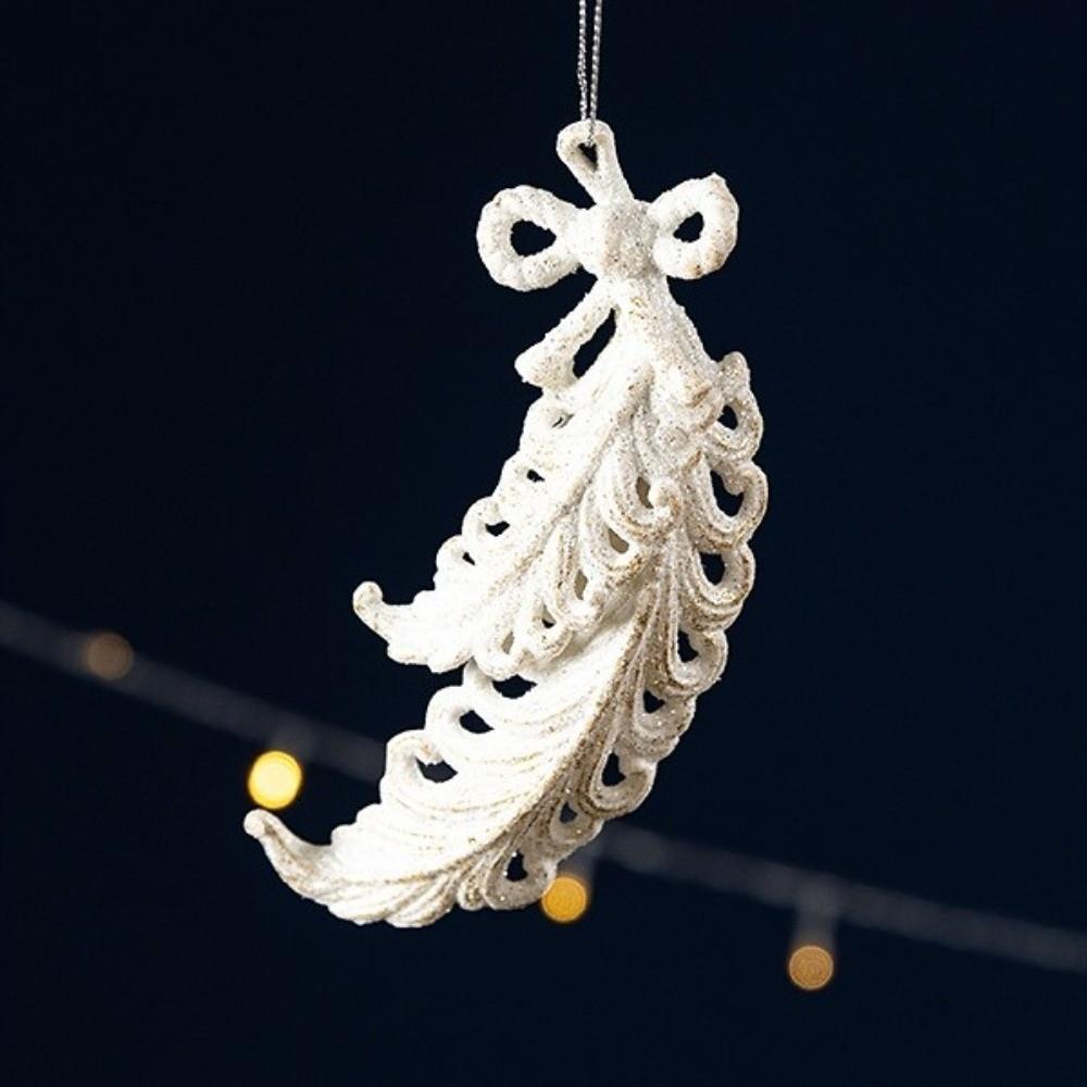 Textured Surface Xmas Hanging Pendants Assorted Shapes Christmas Baubles  Christmas Tree Decor