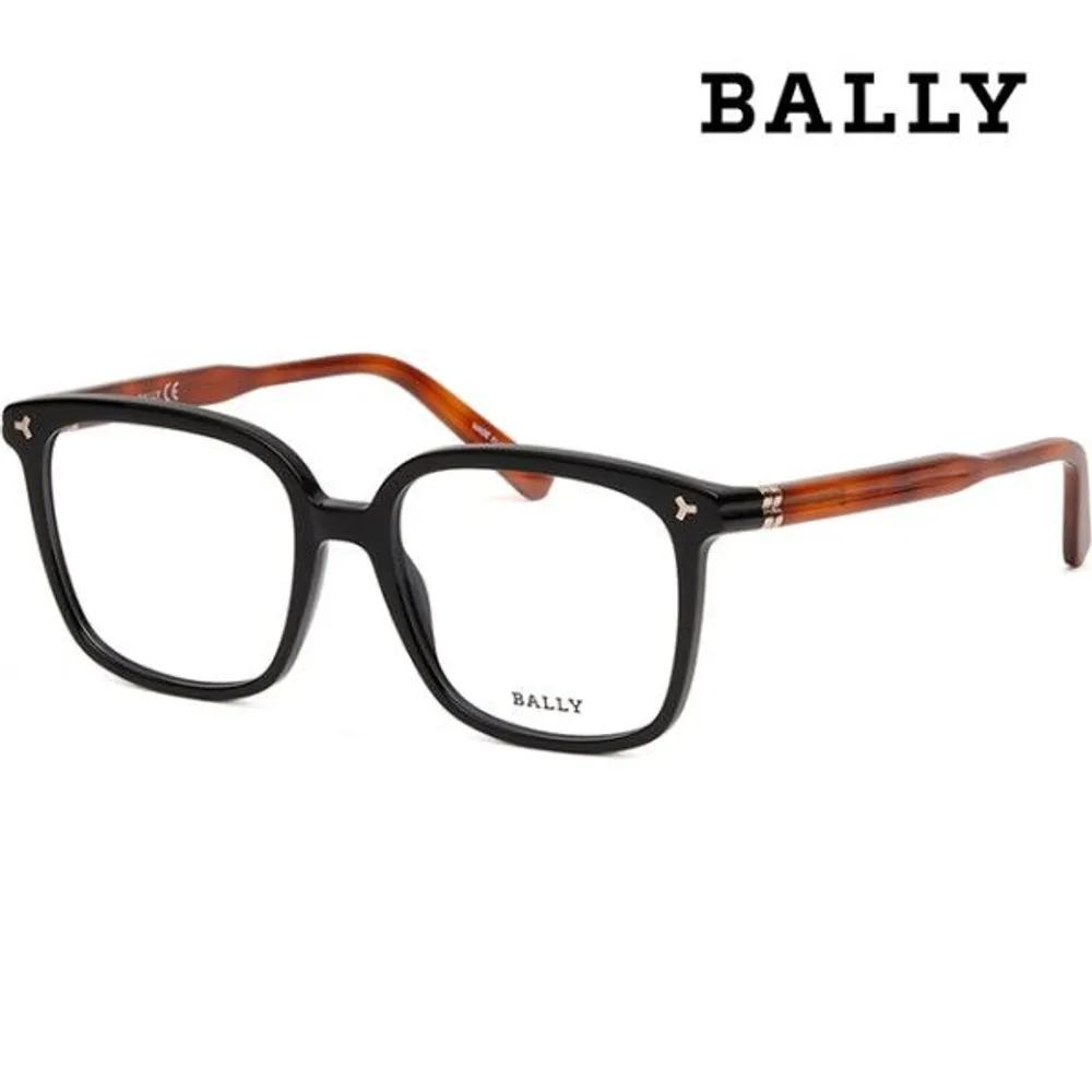 [Bally] Eyeglass Frames BY5029 001 Oversized Horn-rimmed Square