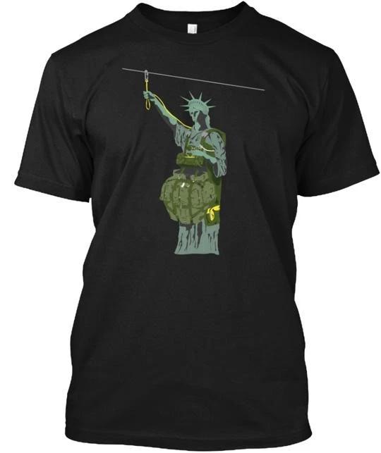 

Lady Liberty Wears Jump Boots TTshirt Made in the USA Size S to 5XL 4XL