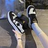 Damen Modische Sneaker Frühling Neu Denim Patchwork Schnürung Vorne Plateau Rutschfest Verschleißfest Flach Einzelne Schuhe