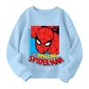 Boys and girls round neck plus velvet pullover printed top sweatshirt