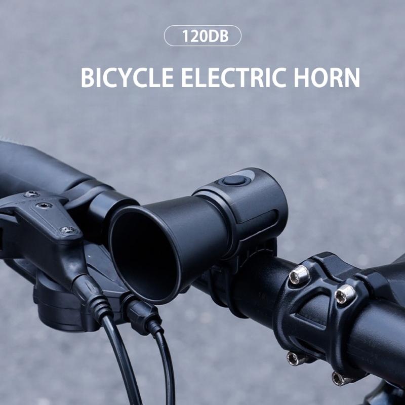 Road Bike Horn 120dB Electronic Bicycles Bells Waterproof Handlebar Mounted Cycling Bells Bicycles Accessory Easy To Use