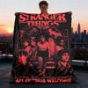 1 pièce Couverture Extérieure Stranger Things Couverture Légère en Flanelle Pour Voyage, Camping, Salon, Canapé, Chaise Douce