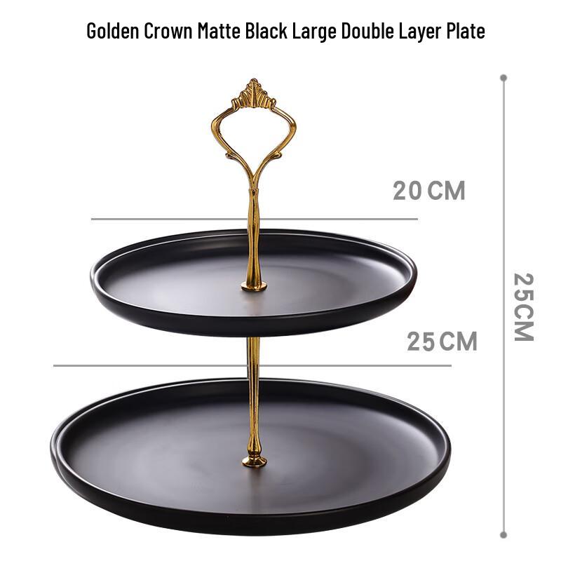 European Ceramic 3-Tier Dessert Stand