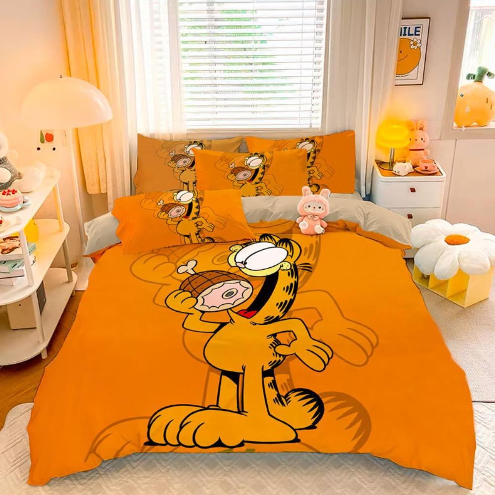 Exquisite 3D Digital Printing The Cat Family Wallpaper Cartoon G-Garfields Bedding Set Duvet Cover Comforter Bed Girl Boys Gift