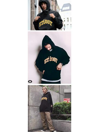 Men's Hip Hop Kanye Letter Embroidered Fleece Hoodie