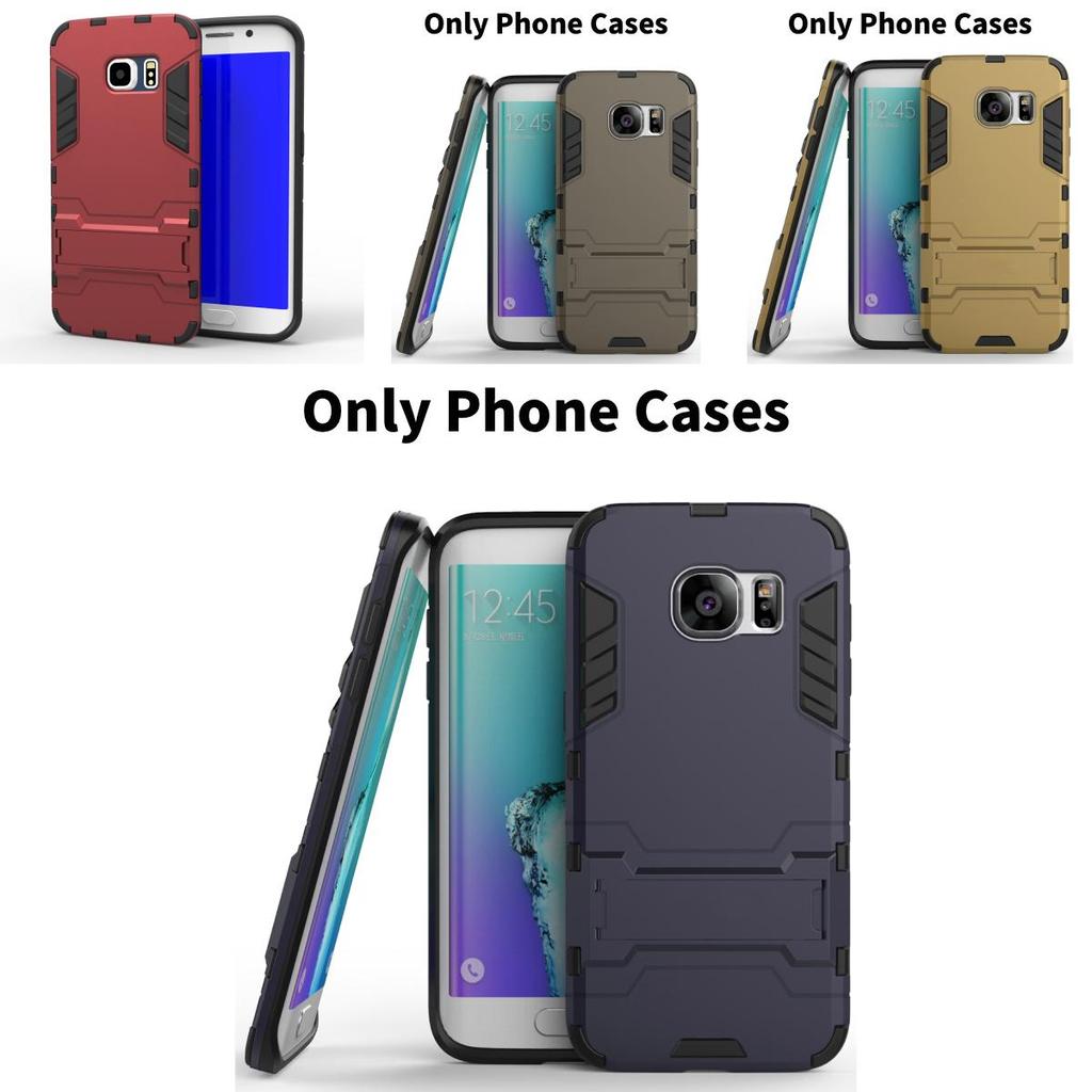 Man Protective Phone Shell With Stand Tpu Pc Shockproof For Samsung Galaxy Devices