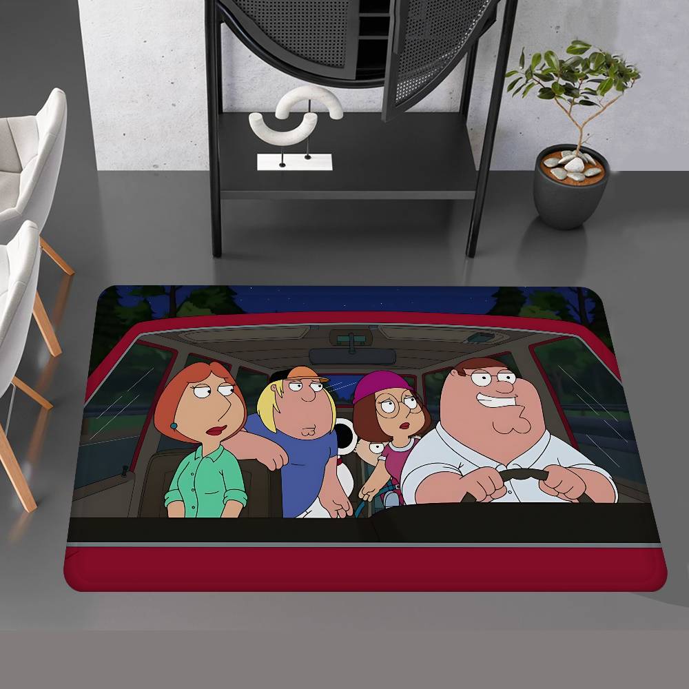 Adult Animation F-Family G-Guy Bathroom Mat Anti-slip Absorb Water Long Strip Cushion Bedroon Mat Welcome Doormat