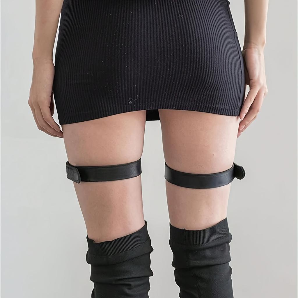 2Pcs Thigh Strap Ring, Gothic Adjustable Leg Ring Thigh Harness, Punk Leg Garter Belt, Rave Outfit Thigh Harness.