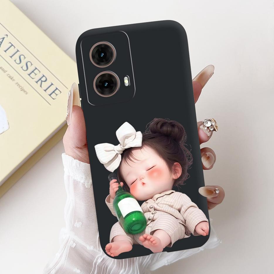 For Motorola Moto G85 5G Case XT2427-1 Luxury Candy Painted Cover Soft TPU Phone Case For Moto G35 G 55 85 MotoG55 MotoG85 Shell