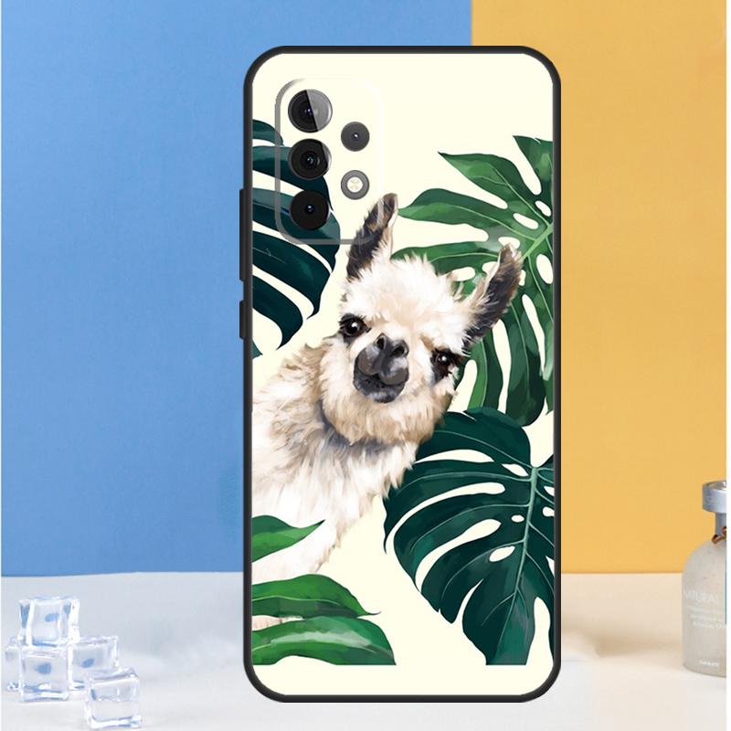 Cartoon Alpaca Llama For Samsung Galaxy A05 A06 A13 A33 A53 A36 A26 A16 A54 A34 A14 A32 A52 A55 A35 A15 A56 Case