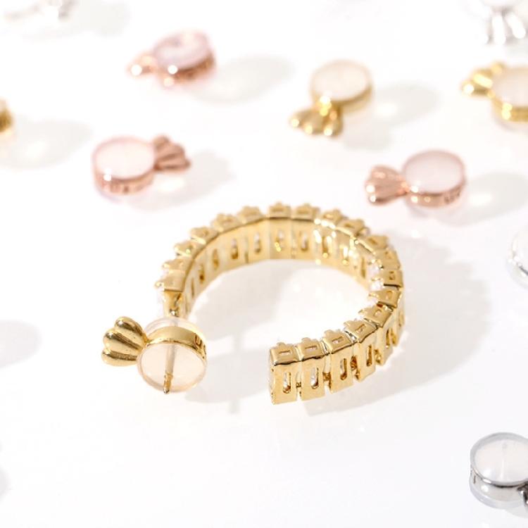 Set of 10 Earring Lifters for Drooping Ears Hypoallergenical Support Adjustable Earring Backs Replacements Jewelry Tool