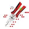 Multifunctional Electrician Wire Stripper with Voltage Test Function, Cable Cutter, Crimping and Splitting Pliers