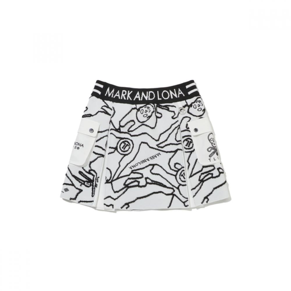 Mark   Lona W T Line Camoflage kniT Jqd skirT Ls1xe74f