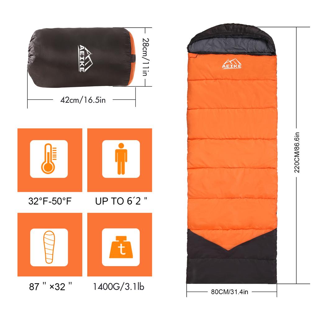 Winter Sleeping Bag Ultralight Sleeping Bag with Sorage Sack for Backpacking Hiking and Camping