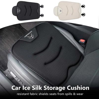 Car Seat Cushion Ice Silk Storage Pad Non-slip Protector Cover For Citroen C4 C3 C5 C1 C2 C6 VTS C4L DS3 DS4 DS5 Grand Berlingo