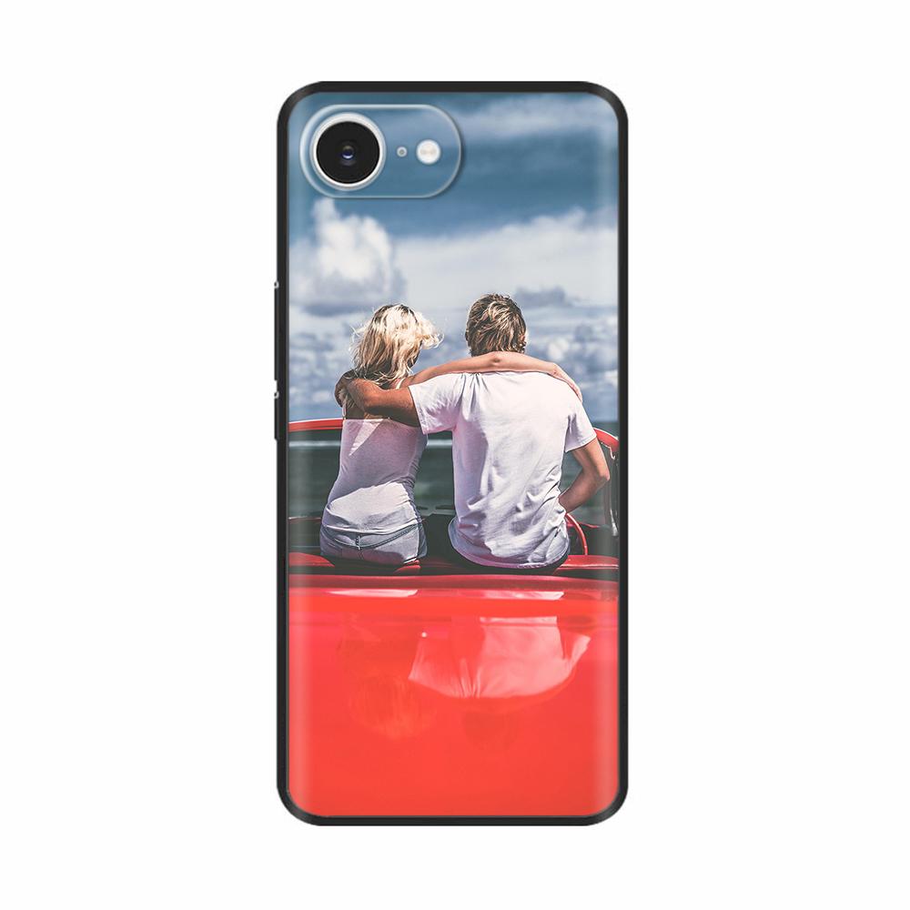 For iPhone 16E Case Fantasy Flower Black Phone Case For iPhone16E / iPhone SE 2025 Soft TPU Shockproof Back Cover Fundas Housing