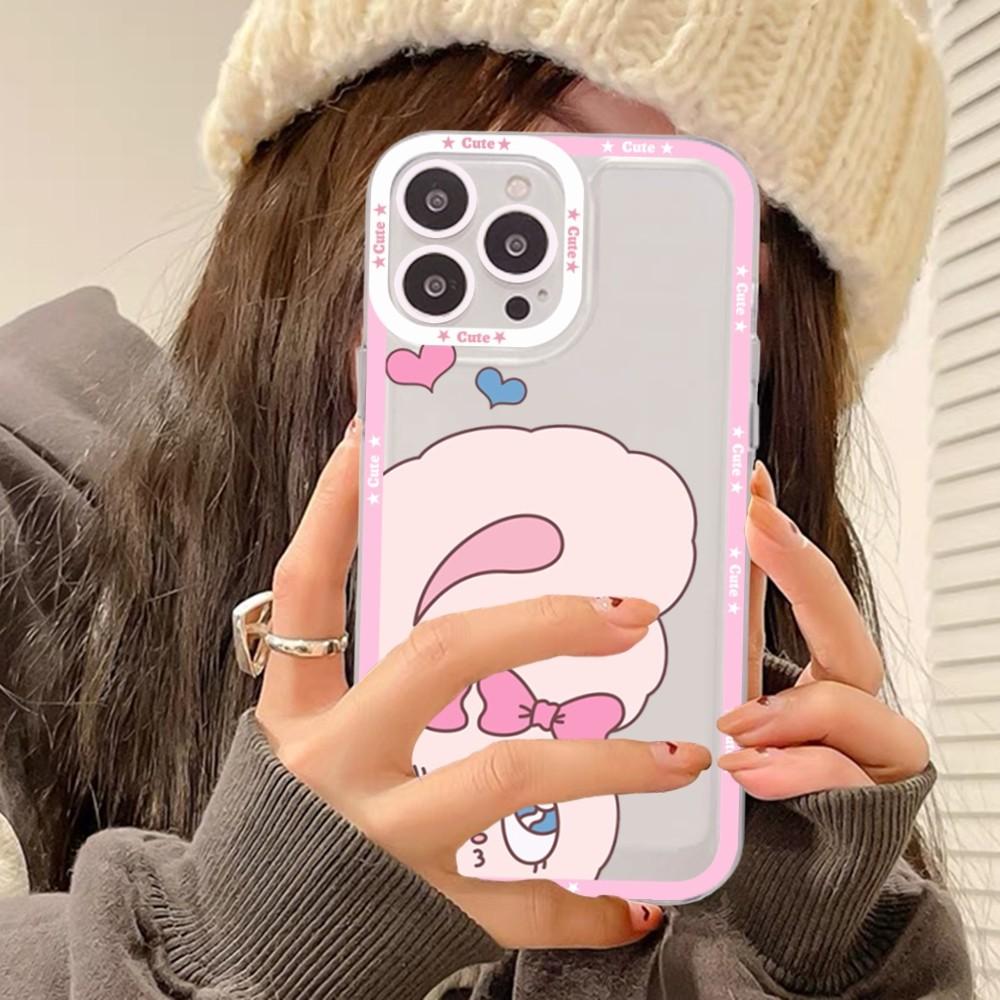 Esther Bunny Phone Case For iPhone 11 12 13 14 Mini Pro Max XR X XS TPU Clear Case For 8 7 6 Plus SE 2020