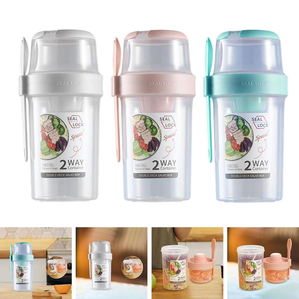 Breakfast Salad Cup Multipurpose Salad Cup Container for Lunch Practical Cereal Cup for Business Work Travel Picnic Dorm