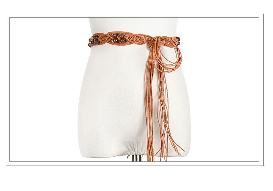 Ethnic Wax Rope Handmade Waistband Bohemian Waist Chain Belt Accessory