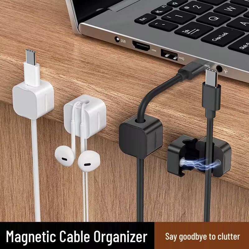 Magnetický organizér kabelů a spona pro správu