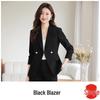 Women's Red Suit Jacket – Spring/Autumn Professional Formal Wear – Elegant Host Annual Meeting Attire – High-End Workwear Set